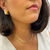Choker elos retangulares 35cm banhada a prata