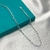 Choker elos retangulares 35cm banhada a prata - comprar online