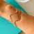 Bracelete fino ondulado banhado a Ouro 18k - comprar online