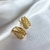 Brinco de argola gota 2,5cm Cravejada banhado a ouro 18k - comprar online