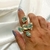 Conjutno Brinco Ear Cuff e Anel Folhas banhado a ouro 18k na internet