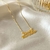 Colar personalizado nome duplo banhado a ouro 18k