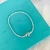 Pulseira para berloque fecho coração liso 19cm prata 925