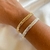 Pulseira malha salamandra banhada a prata - comprar online