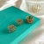 Conjunto Brinco Ear Cuff e Anel fileiras com mini zircônias rosas e coloridas banhado a ouro 18k na internet