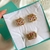 Conjunto Brinco Ear Cuff e Anel fileiras com mini zircônias rosas e coloridas banhado a ouro 18k