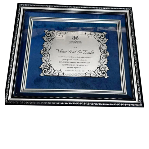 Cuadro Reconocimiento Doble Varilla - comprar online