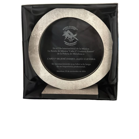 Placa Circular Conmemorativa Homenaje - comprar online