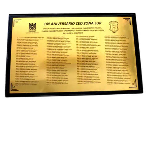 Reconocimiento Conmemorativo Símil Metal - comprar online