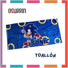 Combo Toalla Toallon + Remera de Agua Sonic - OSURRIN