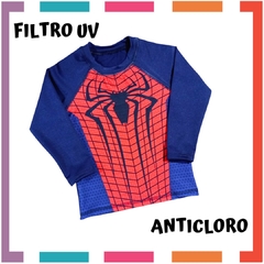 Combo Toalla Toallon + Remera de Agua Hombre Araña en internet