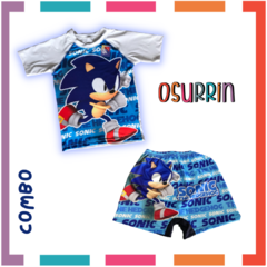 Combo Remera de agua + Short de baño. Zunga. Salida de Baño Sonic - OSURRIN