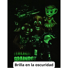 Buzo con Capucha BRAINROT Tralalero Tralala y más con estampa GLOW Brilla en la oscuridad y Luz UV en internet