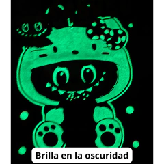 Pijama LABUBU MC Estampa Glow Brilla en la oscuridad Algodón - tienda online