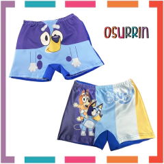 Zunga Malla Traje de Baño Short Bluey y Bingo - FILTRO UV y ANTICLORO