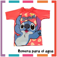 Remera Agua Lycra Anticloro Premium Full Print Stitch Filtro UV