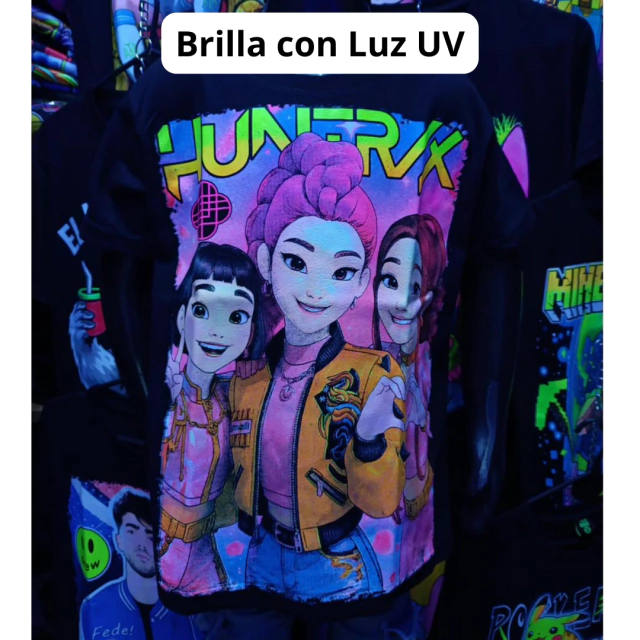 Pijama guerreras del kpop abrazo derpy estampa glow brilla en la oscuridad algodón OSURRIN — imagen 4