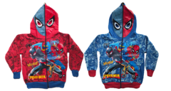 CAMPERA DOBLE FRISA CAPUCHA CON MÁSCARA Y BOLSILLOS. AMONG US T4 AL 12.