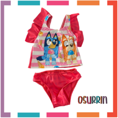 BIKINI LYCRA PREMIUM FULL PRINT Bluey y Bingo