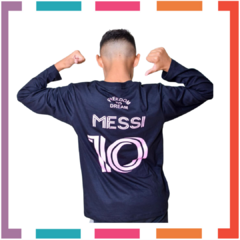 Pijama Messi Inter 100% algodón peinado premium y doble estampa T4 al 14.