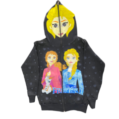 ¡PROMO! Campera FROZEN - ELSA doble frisa capucha con máscara y bolsillos. T4 al 12. - tienda online