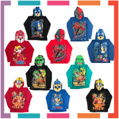 Remera de algodón con máscara y estampa de PAW PATROL - MARSHALL. T4 al 14. - OSURRIN