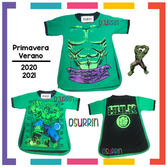 Imagen de Remeras de algodón con CAPA estampa SUPER HEROES. T4 al 12