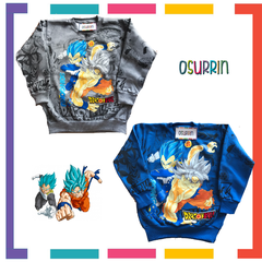 ¡Ultimos en PROMO! Buzo Estampa ARAÑA - DRAGON BALL - ZOMBIES cuello redondo. - tienda online
