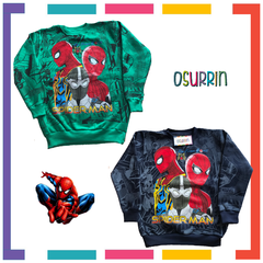 ¡Ultimos en PROMO! Buzo Estampa ARAÑA - DRAGON BALL - ZOMBIES cuello redondo.