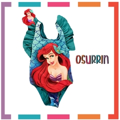 Malla Lycra Premium Full Print con Volados y Moño en espalda Minnie en internet