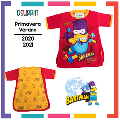Imagen de Remeras de algodón con CAPA estampa SUPER HEROES. T4 al 12