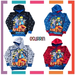 Buzo Frisa NARUTO con Capucha estampa Clasica