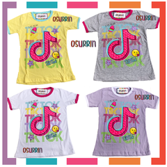 Remera Edición Especial TIK TOK algodón. T4 al 14. Unicornio / LOL / Emojo - tienda online