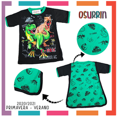 Remeras de algodón con CAPA estampa SUPER HEROES. T4 al 12 en internet