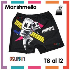 Zunga Traje de Baño Short Malla Mario Bros Minecraft Fortnite Marshmelllo Paw Patrol Patrulla Canina - OSURRIN
