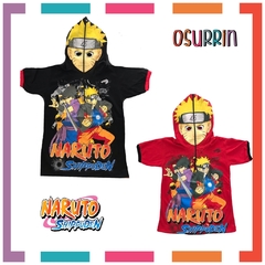 Remera de algodón con máscara MINECRAFT y estampa de Personajes. T4 al 14. - comprar online