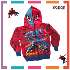 CAMPERA DOBLE FRISA CAPUCHA CON MÁSCARA Y BOLSILLOS. AMONG US T4 AL 12. - OSURRIN
