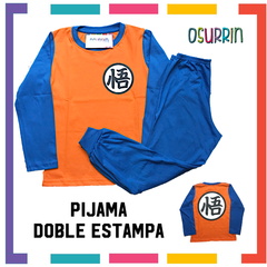 Pijama DRAGON BALL - GOKU 100% algodón peinado premium. T4 al 14. - tienda online