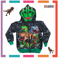 CAMPERA DOBLE FRISA CAPUCHA CON MÁSCARA Y BOLSILLOS. AMONG US T4 AL 12.