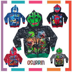 CAMPERA DOBLE FRISA CAPUCHA CON MÁSCARA Y BOLSILLOS. AMONG US T4 AL 12. - comprar online