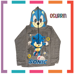 Remera de algodón con máscara y estampa de SONIC. T4 al 14. en internet