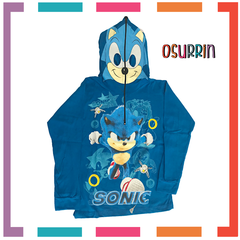 Remera de algodón con máscara y estampa de SONIC. T4 al 14. - OSURRIN