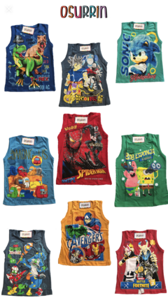 MUSCULOSA ALGODÓN ESTAMPA CLÁSICA DE PERSONAJES