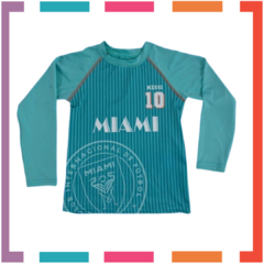 Remera Agua Lycra Anticloro Filtro Uv Messi Inter Miami - tienda online