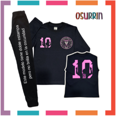 Pijama Messi Inter 100% algodón peinado premium y doble estampa T4 al 14.