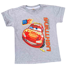 Remera CARS Rayo MacQueen con ESTAMPA GLOW Brilla en la oscuridad 100% algodón peinado premium en internet