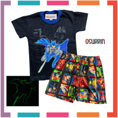 Pijama Verano Batman Remera + Short ALGODÓN PEINADO PREMIUM - comprar online