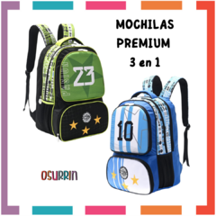 Mochila Reforzada Premium Argentina Messi Dibu - comprar online