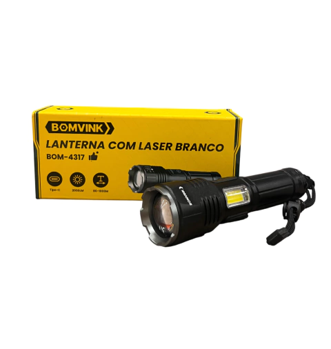 LANTERNA COM LASER BOM-4317 - comprar online
