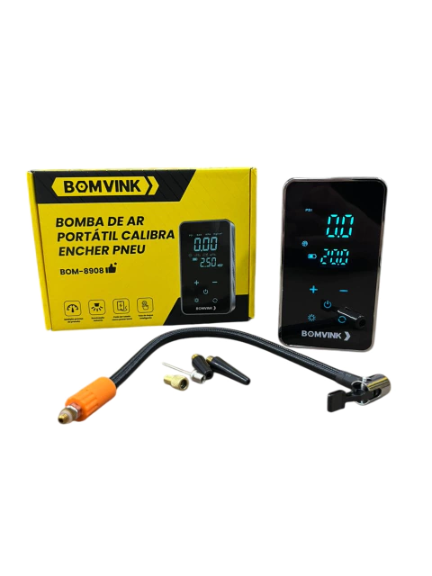 BOMBA DE AR CALIBRA ENCHER PNEU BOM-8908 - comprar online